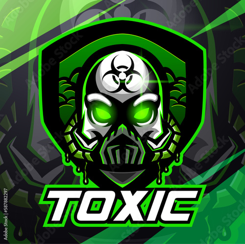 Toxic gas esport mascot logo