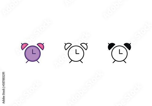 Alram icon vector stock.