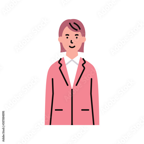 人物_ビジネス03_女性_上半身