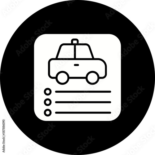 Car App Glyph Inverted Icon