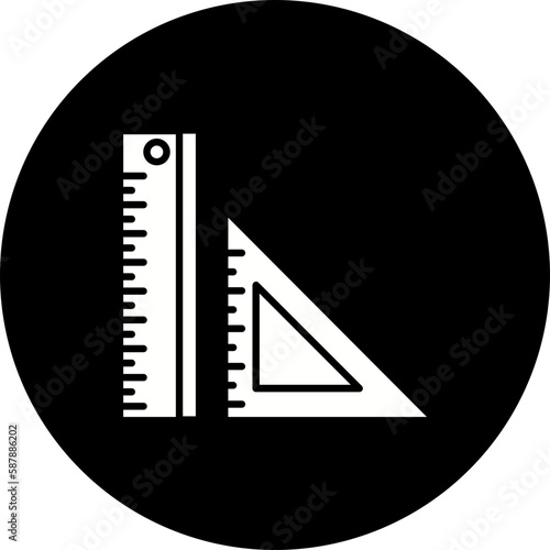 Ruler Glyph Inverted Icon