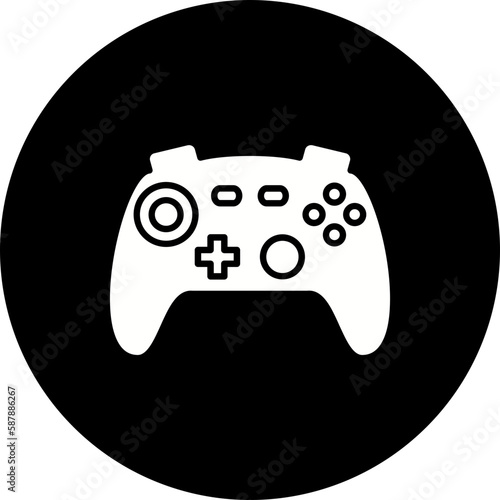 Game Controller Glyph Inverted Icon