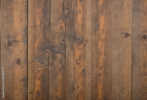 A dark brown wood wall with a dark brown stain.