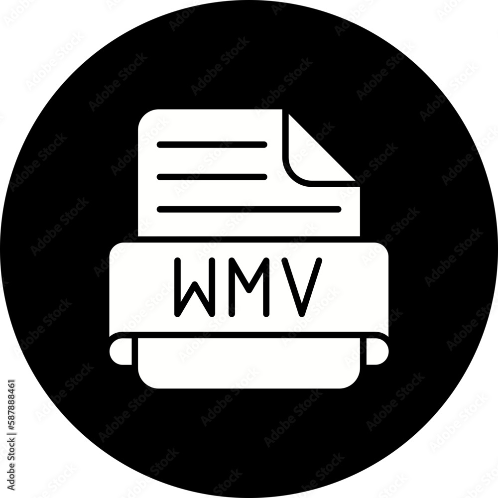 Wmv Glyph Inverted Icon