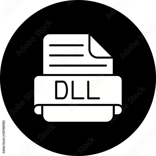 Dll Glyph Inverted Icon photo