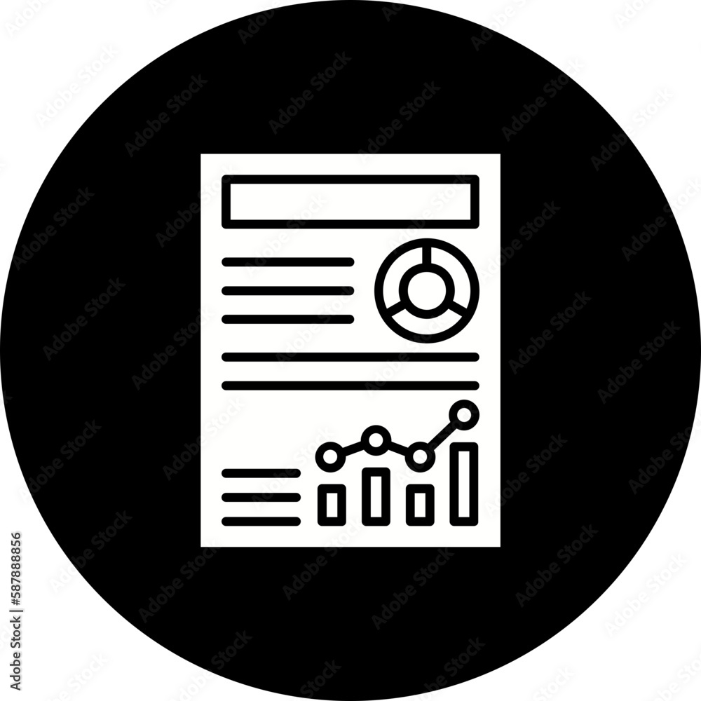Report Glyph Inverted Icon Report Glyph Inverted Icon