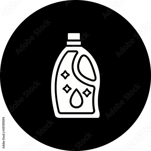 Detergent Glyph Inverted Icon