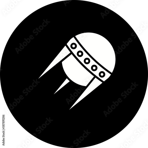 Sputnik Glyph Inverted Icon