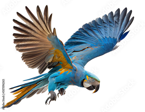 blue and yellow macaw ara ararauna