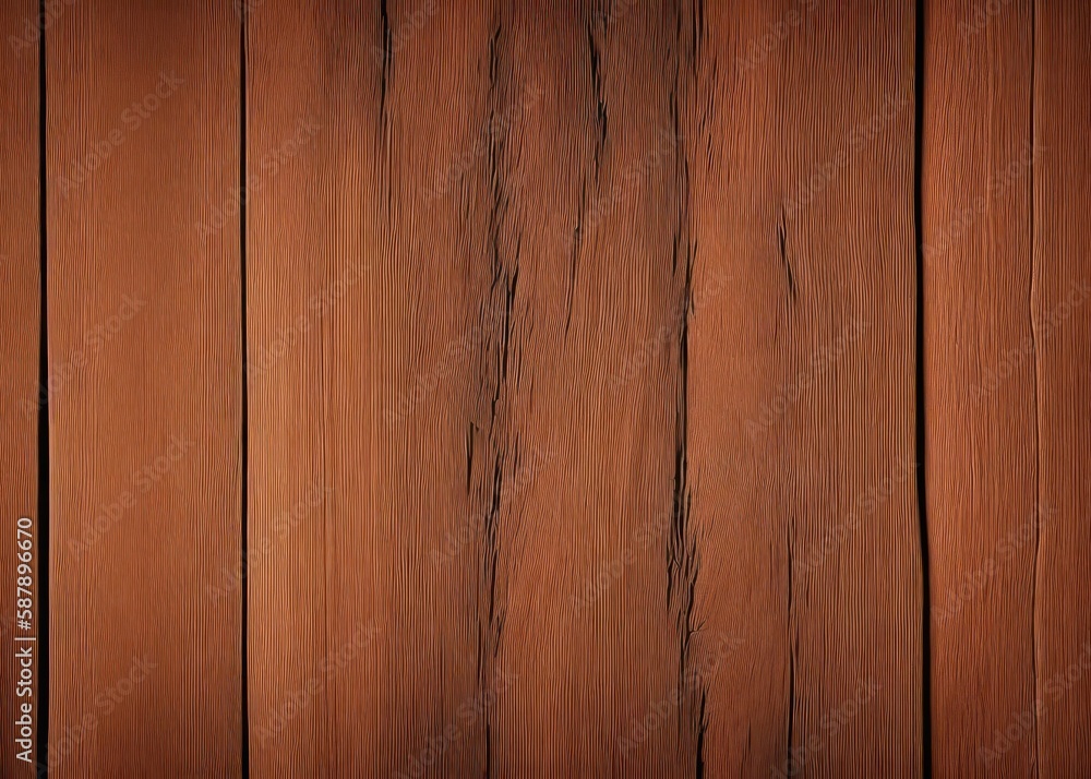 Naklejka premium A wooden wall with a dark brown background and a dark brown wood texture.