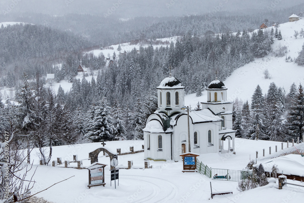 The small church of the Nativity of Christ in Zlatar , Serbia, Europe.