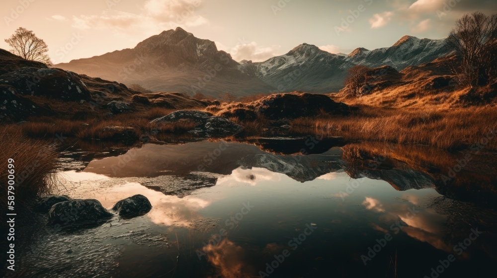 Serene Lakeside Reflection