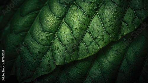 The veins and patterns on the leaf create a soothing and calming effect, making it the perfect background or design element for a variety of projects