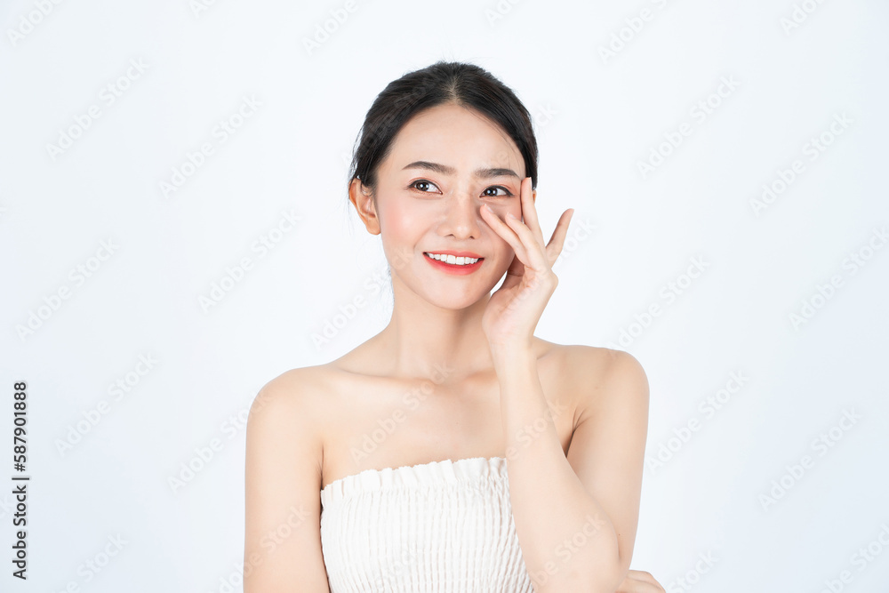 Asian woman with white skin and healthy skin Asian woman with white skin and healthy skin