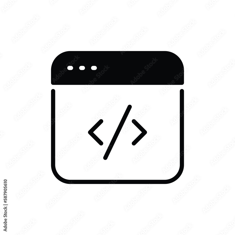Code Optimization icon vector stock. Code Optimization icon vector stock.