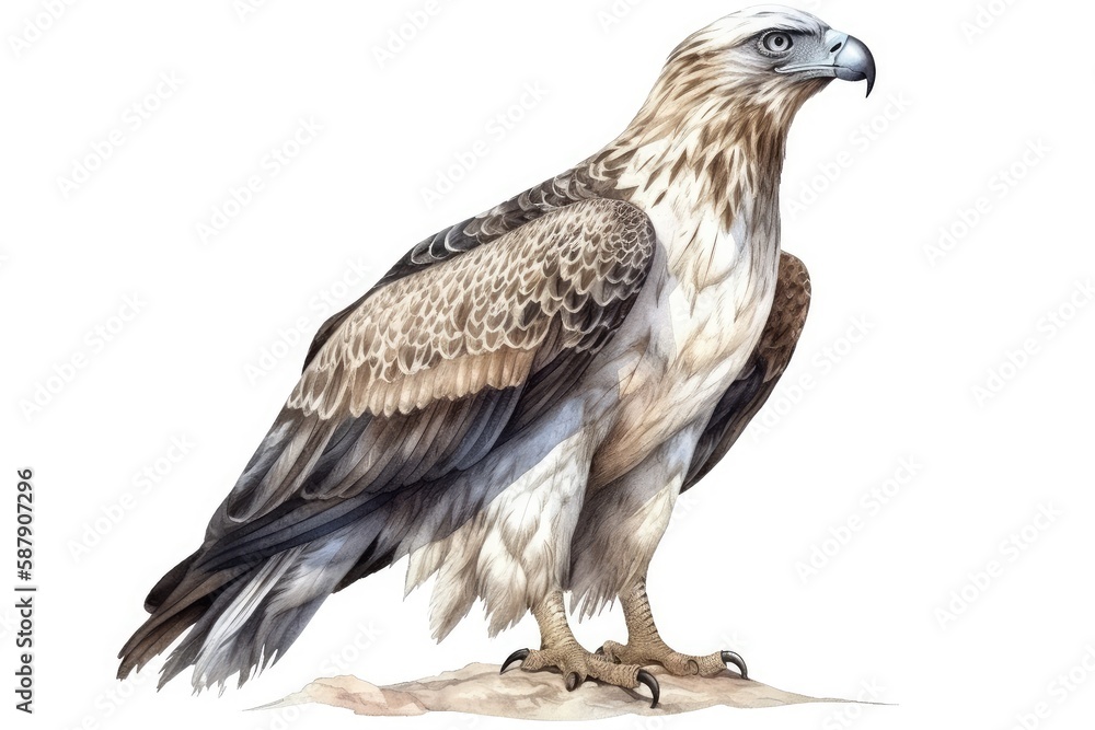golden eagle isolated on white golden eagle isolated on white