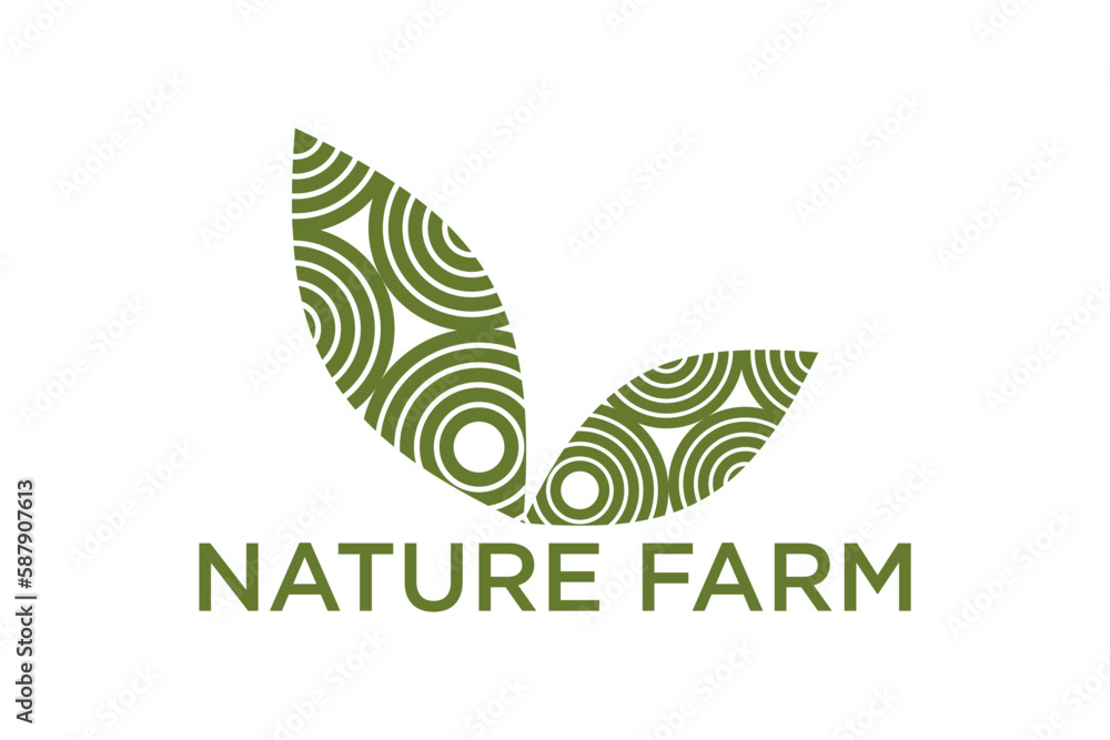 Fototapeta premium creative leaf and olive oil logo design icon