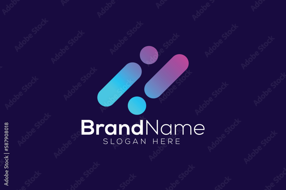 Financial growth technology logo design template Financial growth technology logo design template