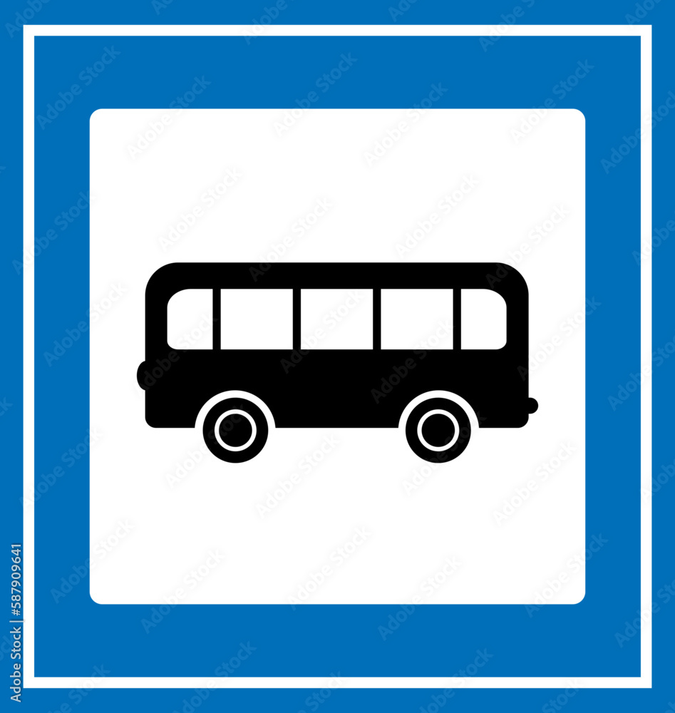 Bus stop sign Bus stop sign