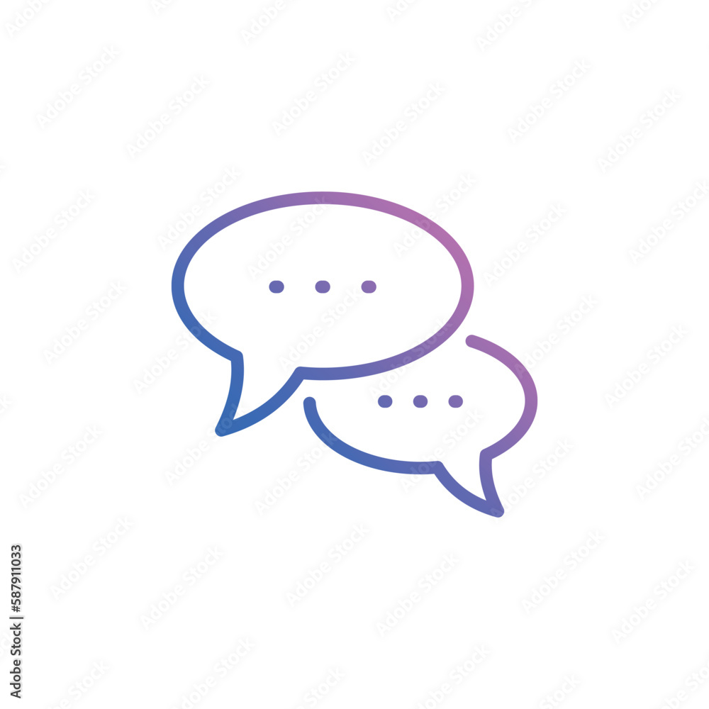 Chat icon vector stock. Chat icon vector stock.