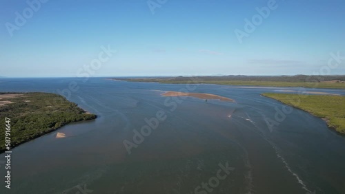 Aerial footage of Dunrock south of Mackay Queensland Australia photo