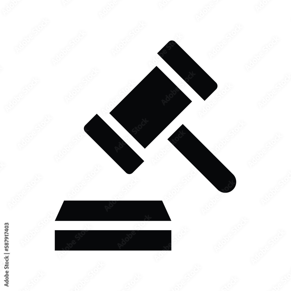 gavel solid icon illustration vector graphic gavel solid icon illustration vector graphic