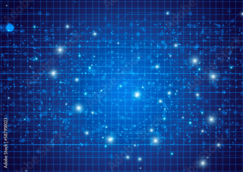 Wallpaper Mural 青のサイエンス・テクノロジー背景 Torontodigital.ca