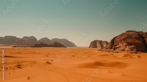 Jordan Wadi Rum photorealistic 