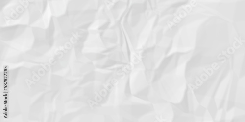 white facbric paper backdrop crumpled texture. white wrinkled textured crumpled black paper background. panorama white paper texture background, crumpled pattern.