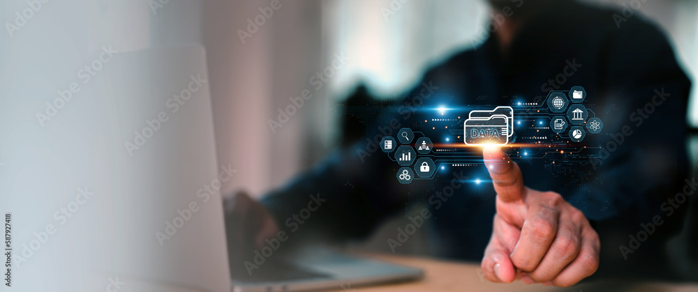 Cloud computing data management technology system for computer network ...