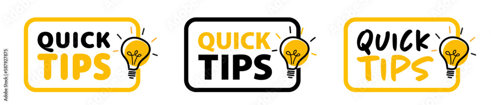 Quick tips Quick tips