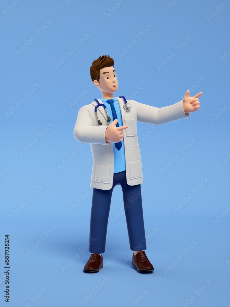 3D rendered doctors 3D rendered doctors