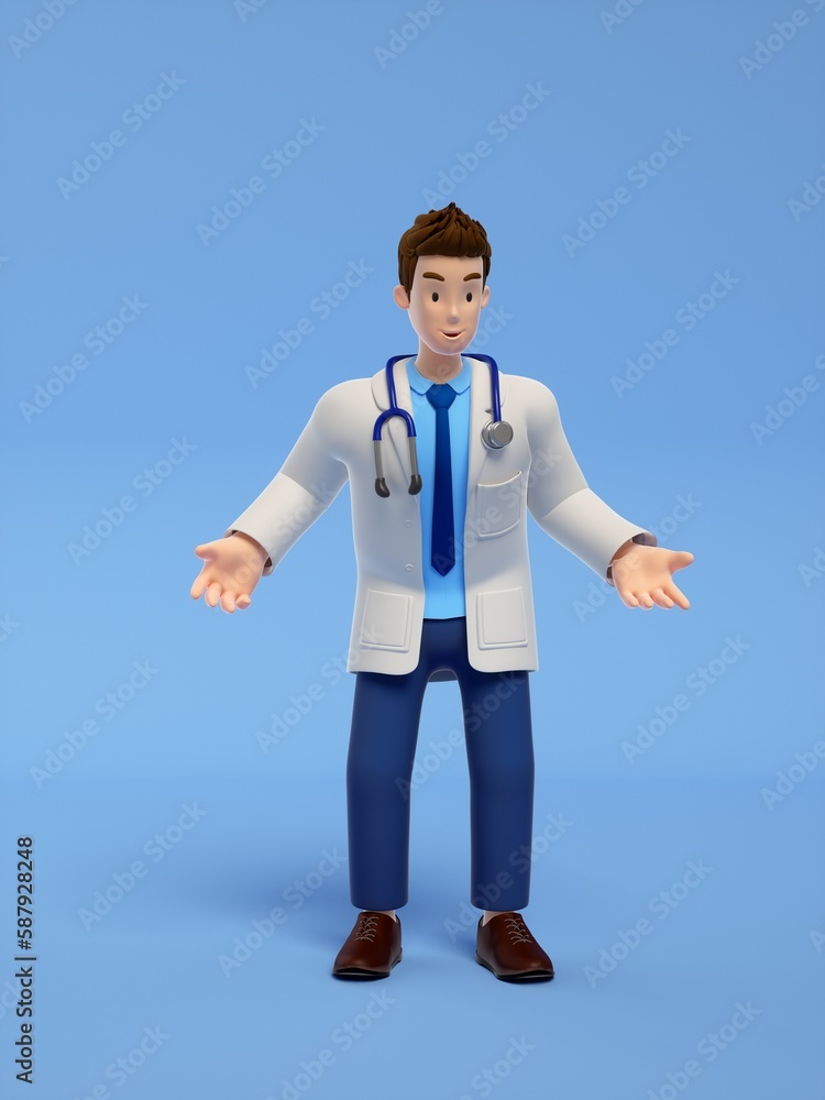 3D rendered doctors 3D rendered doctors