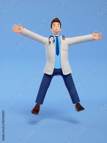 3D rendered doctors