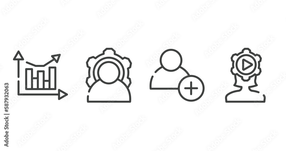 marketing management outline icons set. thin line icons sheet included analytic chart, power, hire, behavior vector. marketing management outline icons set. thin line icons sheet included analytic chart, power, hire, behavior vector.