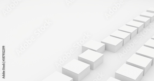 non-intrusive  minimalistic abstract background with geometric shapes  cubes  3d render