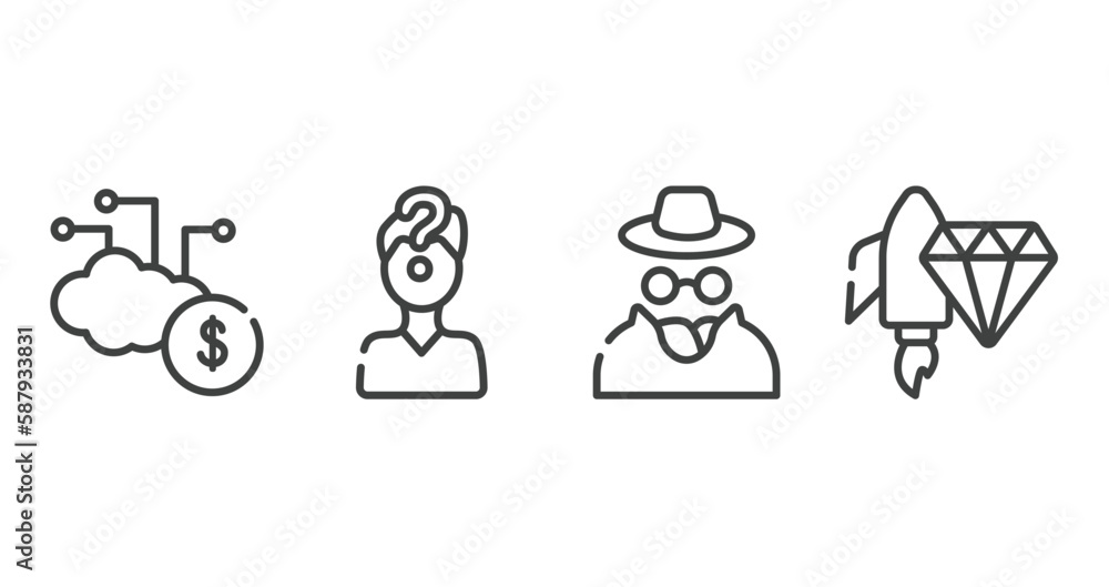 business outline icons set. thin line icons sheet included yen, retailer, peer to peer, facilities vector. business outline icons set. thin line icons sheet included yen, retailer, peer to peer, facilities vector.