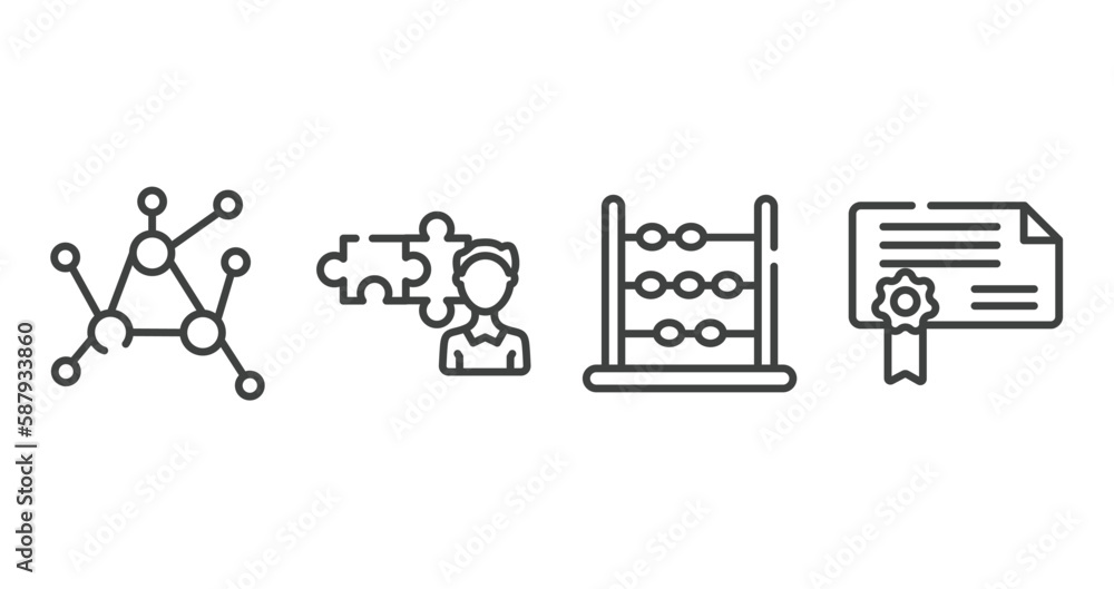 business outline icons set. thin line icons sheet included decentralized, cooperate, abacus, authorization vector. business outline icons set. thin line icons sheet included decentralized, cooperate, abacus, authorization vector.