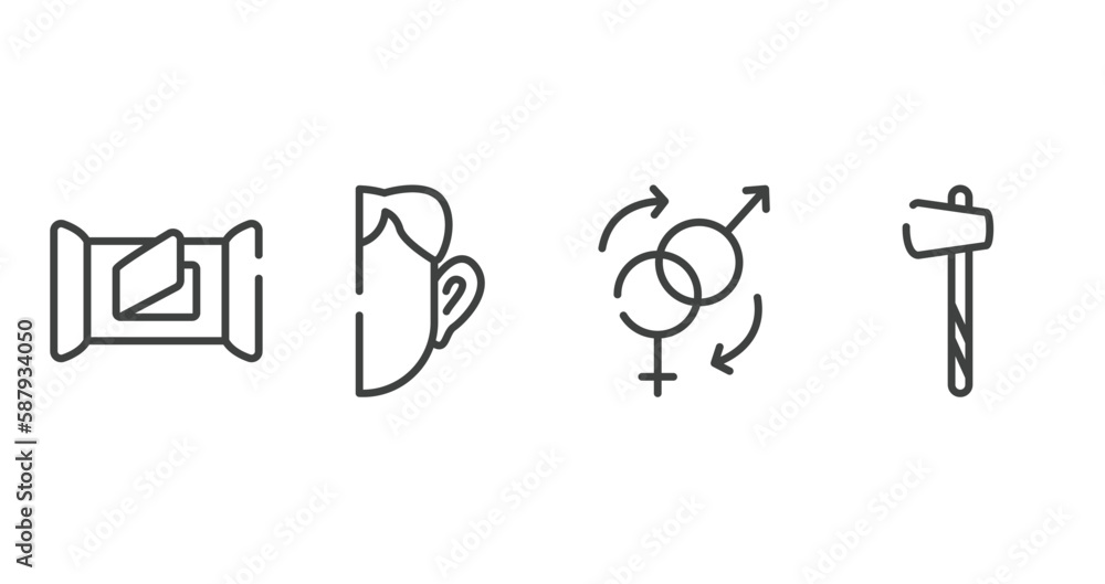 sauna outline icons set. thin line icons sheet included wet wipes, otoplasty, sex reas, ax vector. sauna outline icons set. thin line icons sheet included wet wipes, otoplasty, sex reas, ax vector.