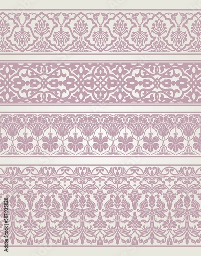 traditional paisley floral pattern, textile , Rajasthan, royal India	