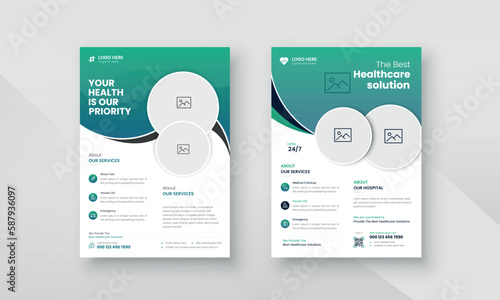 Creative Medical Healthcare And Modern Flyer or Poster Design Template