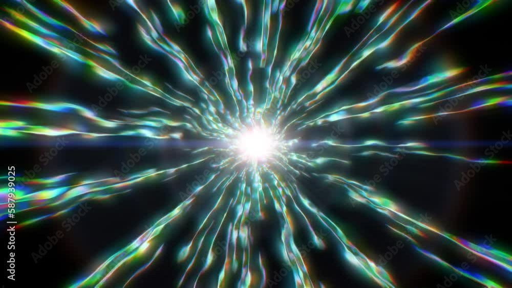 Trippy colors energy Space travel Light speed Psychedelic Visuals 3d vj ...