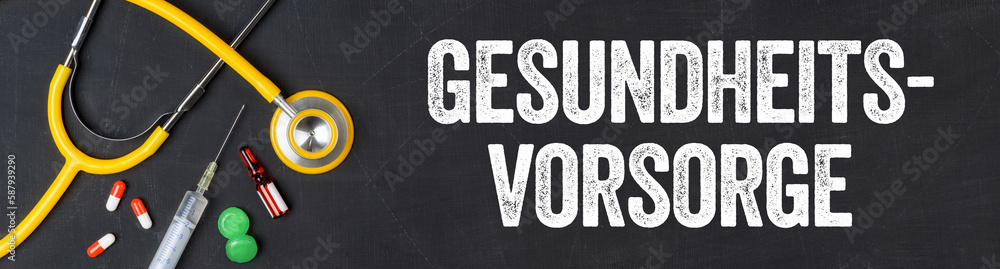 Stethoskop und Medikamente - Gesundheitsvorsorge Stethoskop und Medikamente - Gesundheitsvorsorge