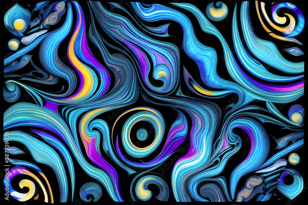 Fototapeta premium Neon Swirl