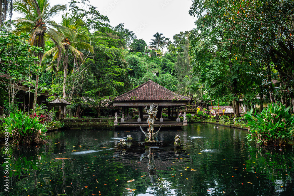 views of gunung kawi sebatu temple in gianyar regenci, bali