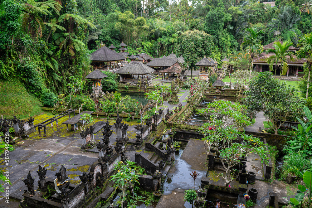 views of gunung kawi sebatu temple in gianyar regenci, bali