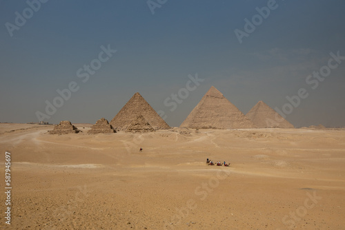 Giza Pyramids in Cairo  Egypt