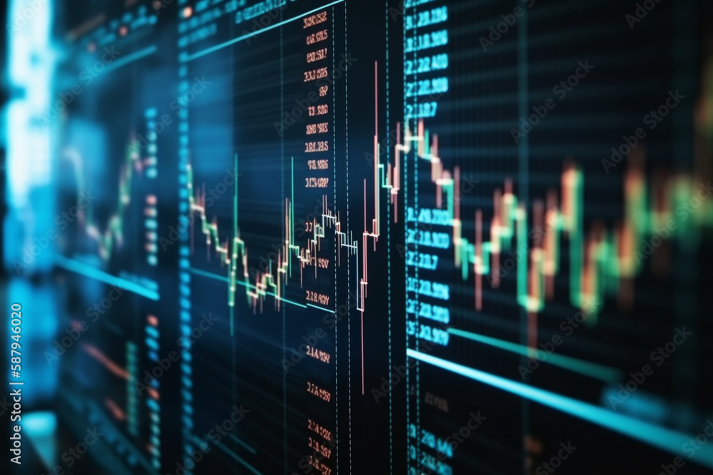 Crypto Trader Investor Analyst Broker Using Computer Analysing Online Cryptocurrency Exchange Stock Market Index Chart, Investing Money Growing Profit in Trading Platform Stock Market. Generative AI. Crypto Trader Investor Analyst Broker Using Computer Analysing Online Cryptocurrency Exchange Stock Market Index Chart, Investing Money Growing Profit in Trading Platform Stock Market. Generative AI.