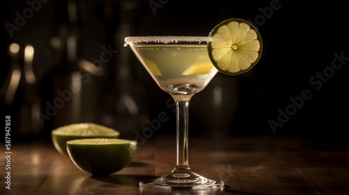 margarita coctail still life concept Generated AI
