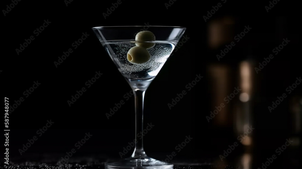 martini coctail still life concept Generated AI